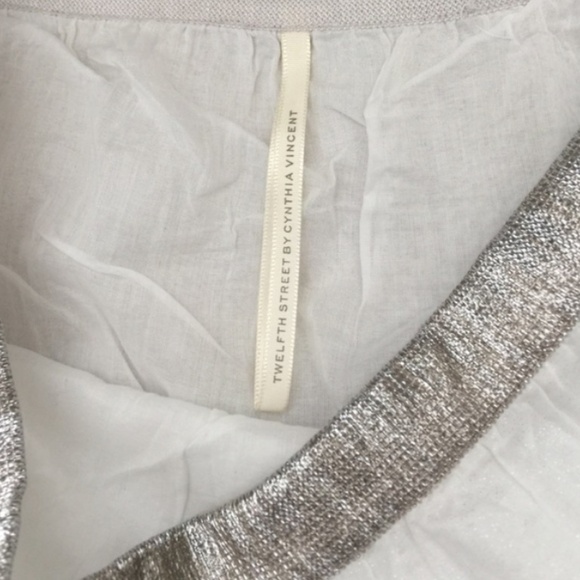 CYNTHIA VINCENT // boho peasant silver beaded tiered maxi skirt - Picture 8 of 16